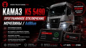 КАМАЗ К5 5490: программное отключение AdBlue (мочевины) / SCR — без ошибок и ограничения мощности