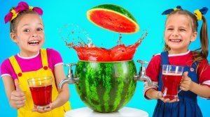Фруктовая история 🍎 Радужный челлендж с игрушечной едой!