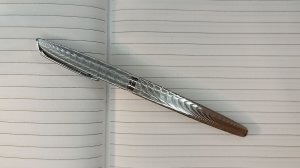 Перьевая ручка Waterman CF Moire Silver Plated