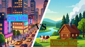 FRIENDS VISITING EACH OTHER IN THE VILLAGE & IN THE CITY - practice your English skills