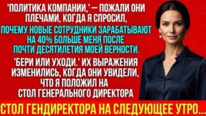 Новички получали на 40% больше меня… Но на следующее утро директор пожалел о своём решении!