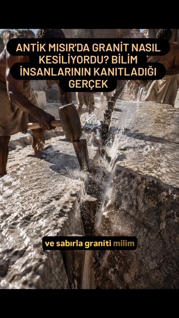Antik Mısırlıların Sırrı: Tonlarca Ağırlıktaki Granit Nasıl Kesildi? The Secret of the Ancient Egy