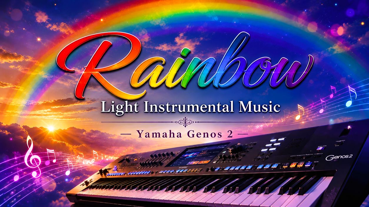 Rainbow | Light Instrumental Music | Yamaha Genos 2 смотреть онлайн