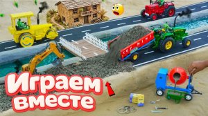 28Машинки и ХАЛК, мультики про машинки, строим вместе конструктор бассейн с супергероями для детей 5