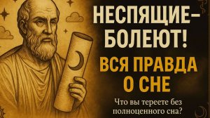Почему МЫ ВСЕ страдаем из-за НЕДОСЫПА — ВРАЧИ МОЛЧАТ О ПОЛЬЗЕ СНА!