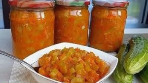 Огуречная икра на зиму из переросших огурцов. Вкуснятина!