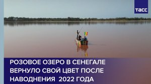 Розовое озеро в Сенегале вернуло свой цвет после наводнения  2022 года