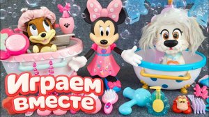 ИГРАЕМ ВМЕСТЕ В ИГРУШКИ ИЗ МУЛЬТИКА МИККИ МАУС И МИННИ МАУС! АСМР НОВОГОДНИЕ ИГРУШКИ ДЛЯ ДЕТЕЙ №5