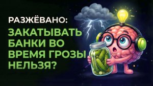 Суеверие или физика? Почему не советуют закатывать банки во время грозы?