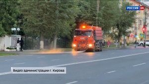 В Кирове увеличили количество поливомоечных машин на дорогах