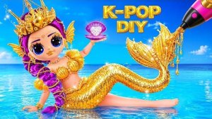 K-Pop Охотницы на Демонов: DIY Преображение кукол Руми, Мира и Зои в стиле русалок