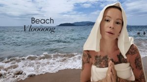 Центральный пляж Нячанга🏖️Торгуемся за место под солнцем🌅День на пляже🌊Собачимся с видом на море⛵