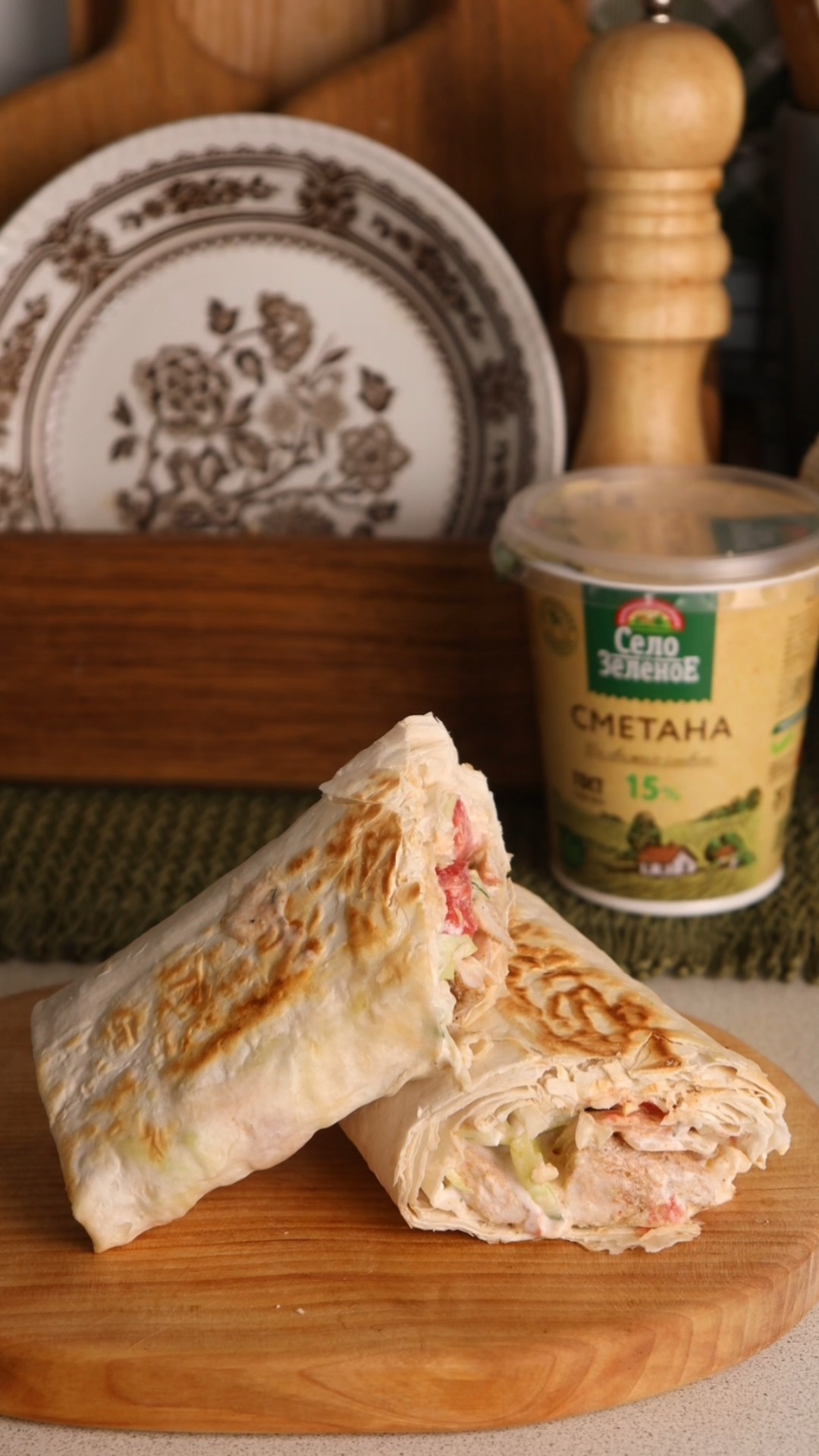 «Село Зелёное»: шаверма с курицей