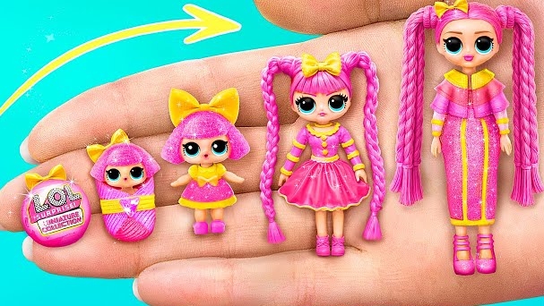 Миниатюрные игрушки для ЛОЛ! 33 идеи для кукол ЛОЛ ОМГ смотреть онлайн