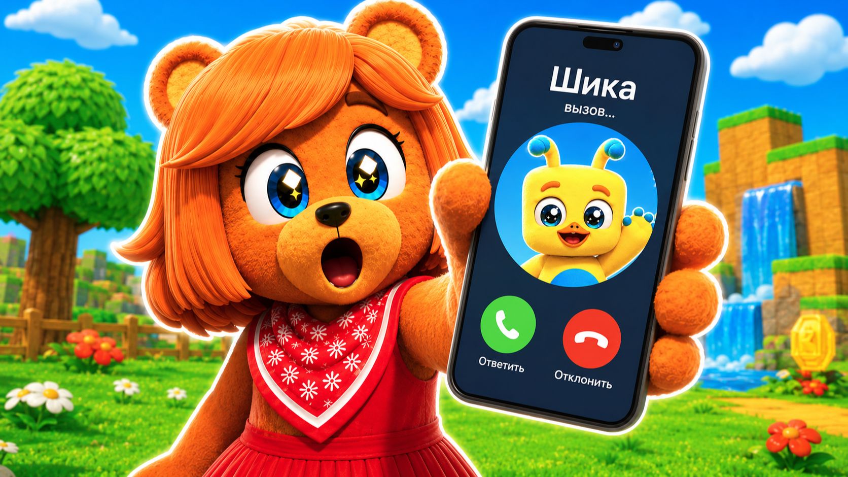 😂ЗАЧЕМ МНЕ ПОЗВОНИЛА ШИКА в СУПЕР МИШКА! SUPER BEAR ADVENTURE смотреть онлайн