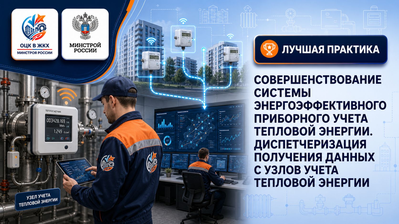 Диспетчеризация узлов учёта тепловой энергии. Лучшая практика ОЦК в ЖКХ