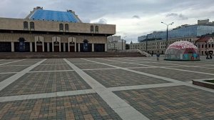 Отпуск в Казани. Фонтаны на берегу озера Кабан