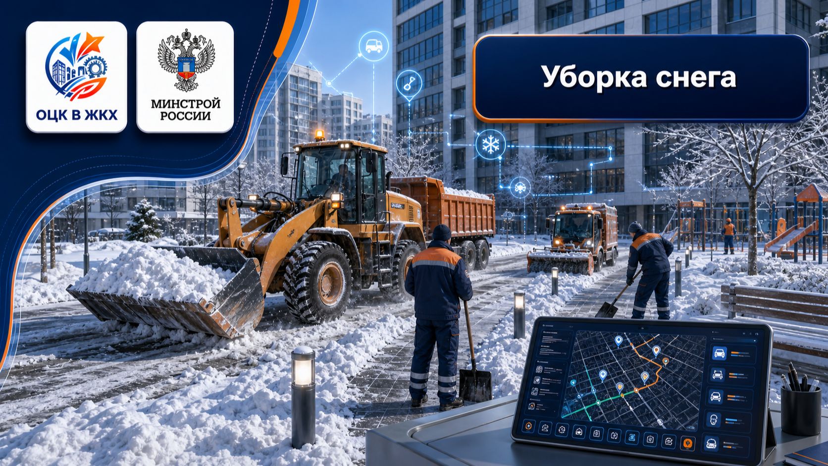 Уборка снега без вывоза: площадка таяния на тепловых насосах. Лучшая практика ОЦК в ЖКХ