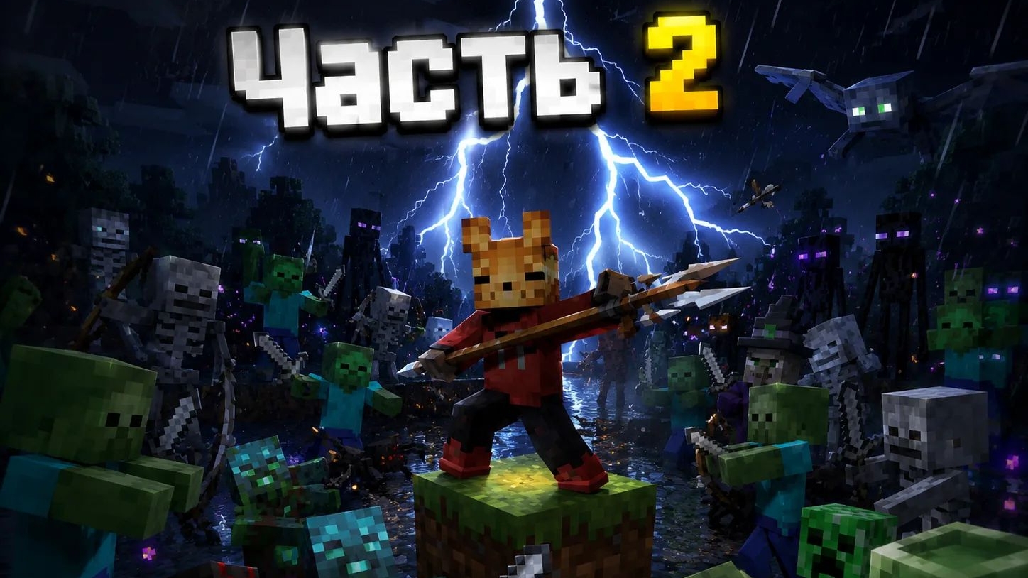 Minecraft мод на копья часть 2 смотреть онлайн