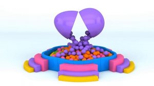 Учите алфавит с игрушками для водных горок - Коллекция песен с алфавитом и цифрами