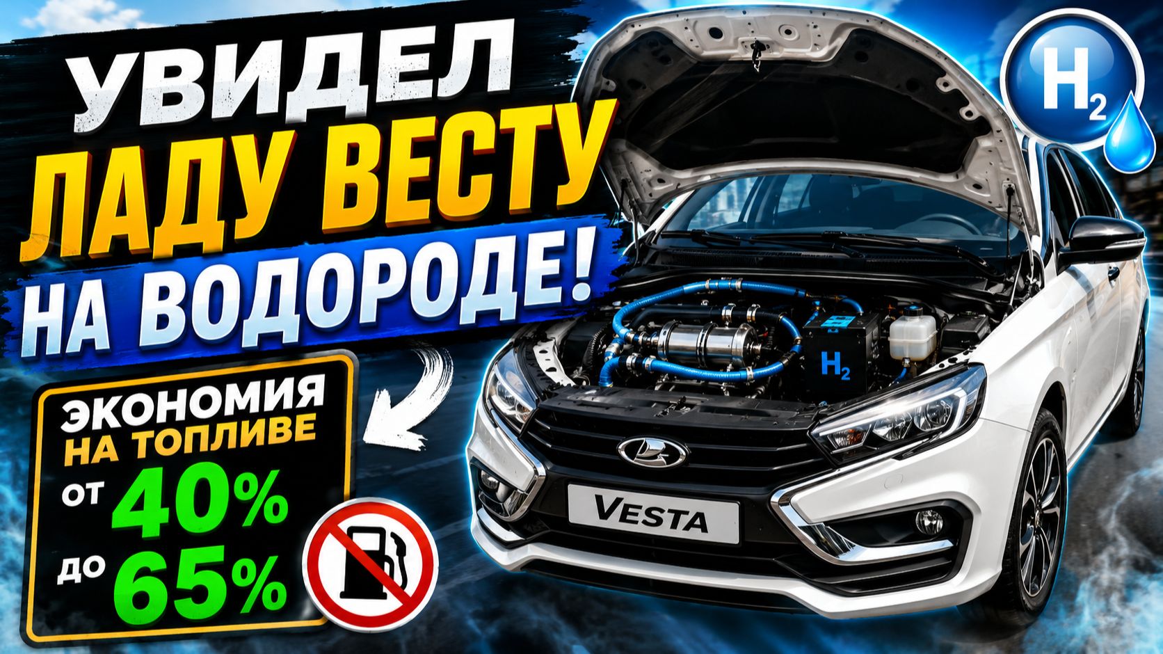 🚙⚡️ ШОК! Лада Веста с водородной установкой — до 65% экономии топлива! смотреть онлайн