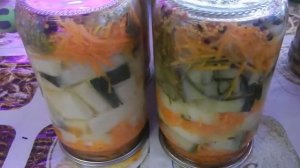 Рецепт. Ну очень вкусный рецепт. Рулетики из кабачков с морковкой на зиму..