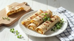 Конвертики из лаваша с сыром на сковороде: быстрый и сытный завтрак