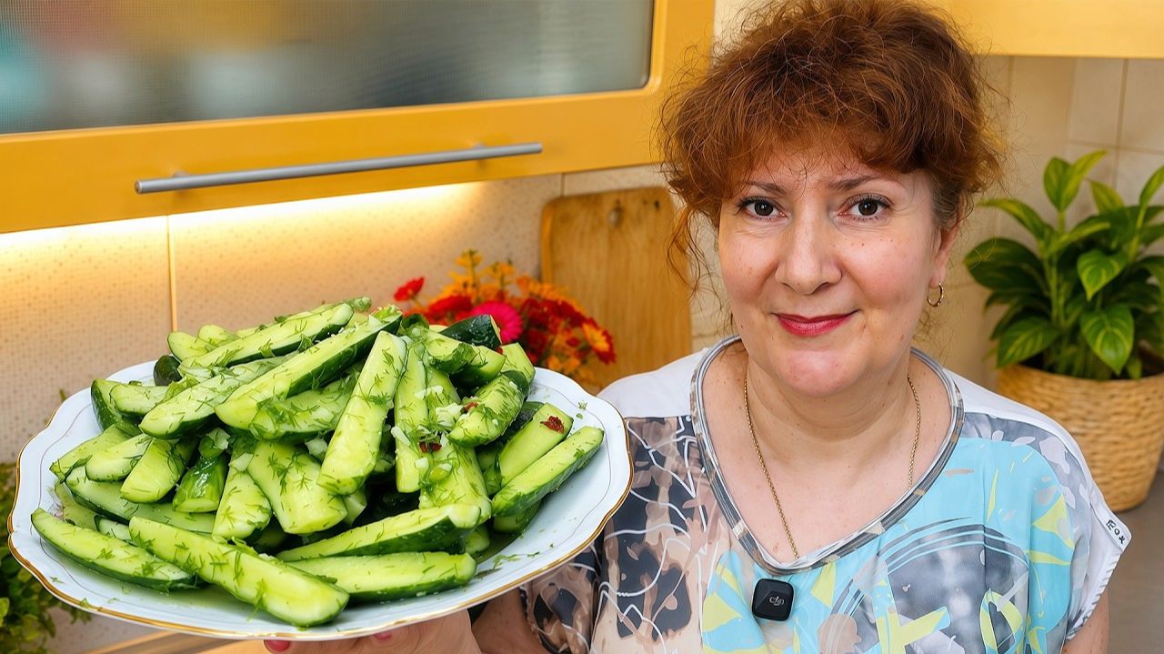🥒МАРИНОВАННЫЕ ОГУРЧИКИ за 5 минут! Быстрее рецепта Вы не найдёте!