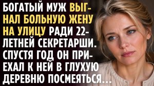 Муж променял старую жену на молодую любовницу. То, что он узнал позже, лишило его дара речи. Рассказ