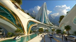 Лесной город будущего 2030, Мирный научно-фантастический мир, Футуристический эмбиентный звук