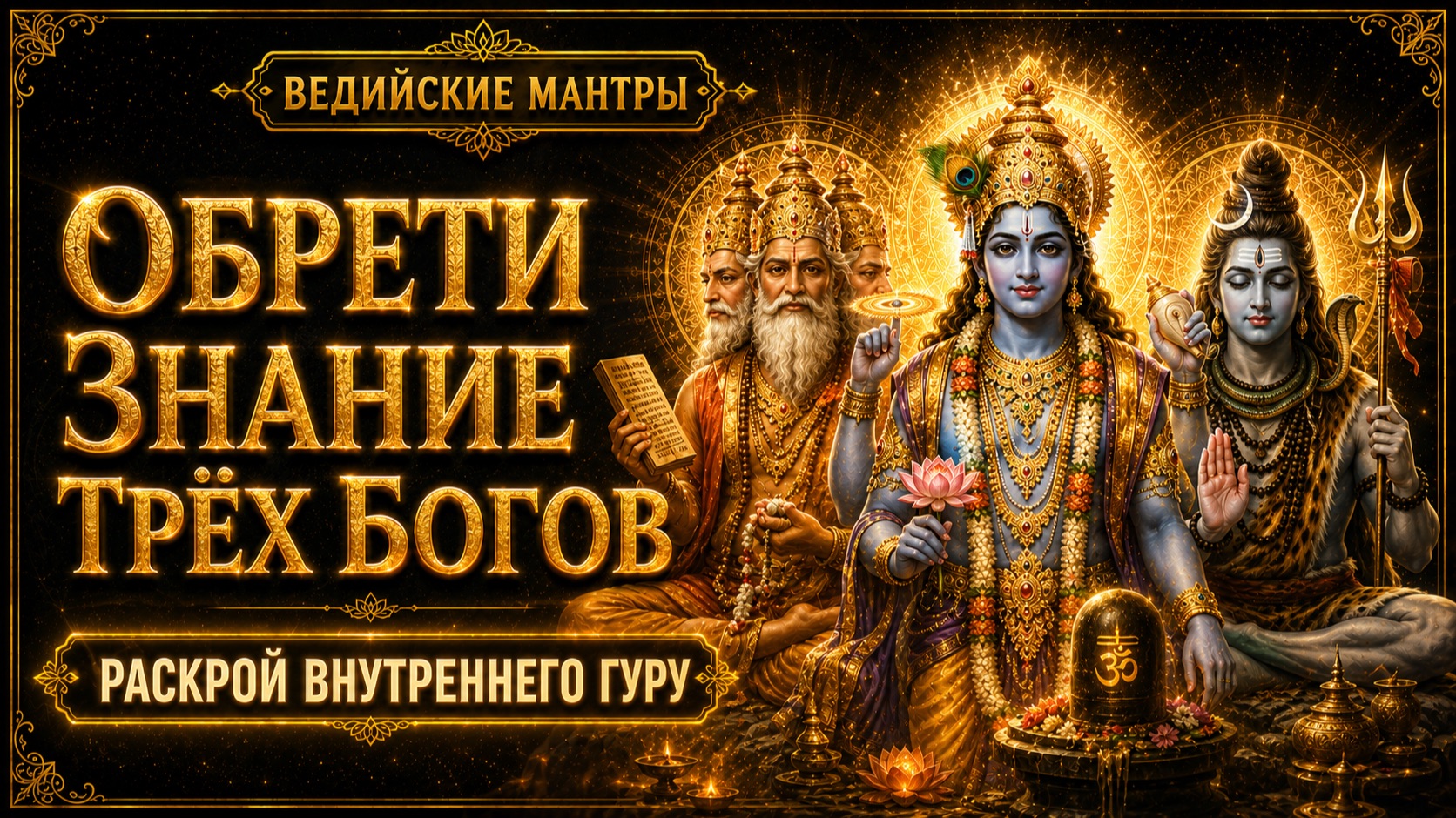 ОБРЕТИ ЗНАНИЕ ТРЁХ БОГОВ И РАСКРОЙ ВНУТРЕННЕГО ГУРУ | Мантра Гурур Брама смотреть онлайн
