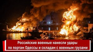 Российские военные нанесли удары по портам Одессы и складам с военным грузами