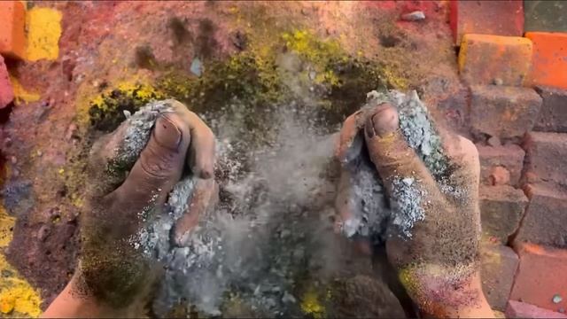 ASMR crush chalk 🟧🟪🟥⬜️цветные мини-блоки смотреть онлайн