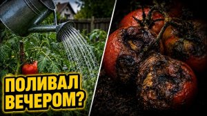 Когда поливать помидоры и томаты? Почему полив вечером убивает томаты Фатальная ошибка