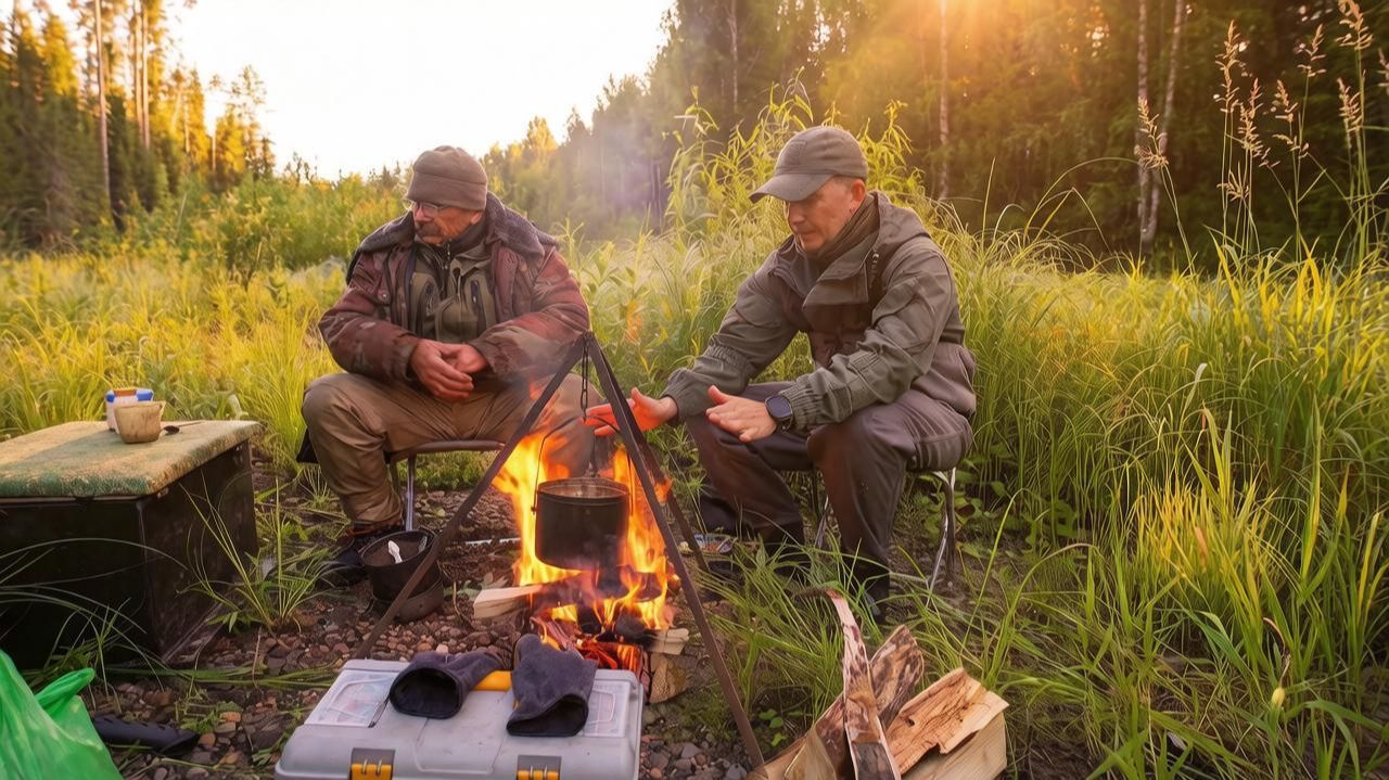 Ловим хариуса с лодки. Быт в лесу. Сплав по таежной реке. Уловистая приманка. Ч.1 смотреть онлайн