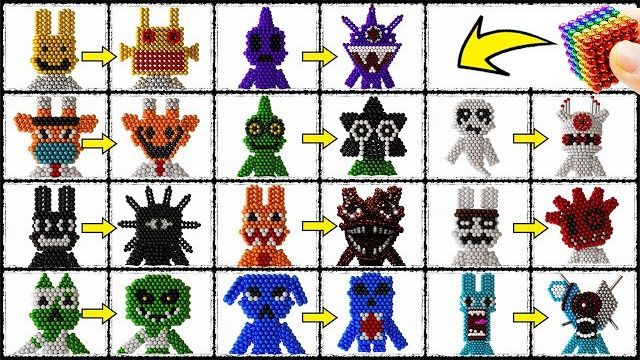 КАЖДАЯ ТРАНСФОРМАЦИЯ МОНСТРОВ ИЗ ROBLOX ANIMAL HOSPITAL / МАГНИТНЫЙ КОНСТРУКТОР смотреть онлайн