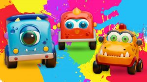 Машинки Мокас нашли краски и рисуют! Учим цвета и творим вместе 🎨🚗 | Для детей