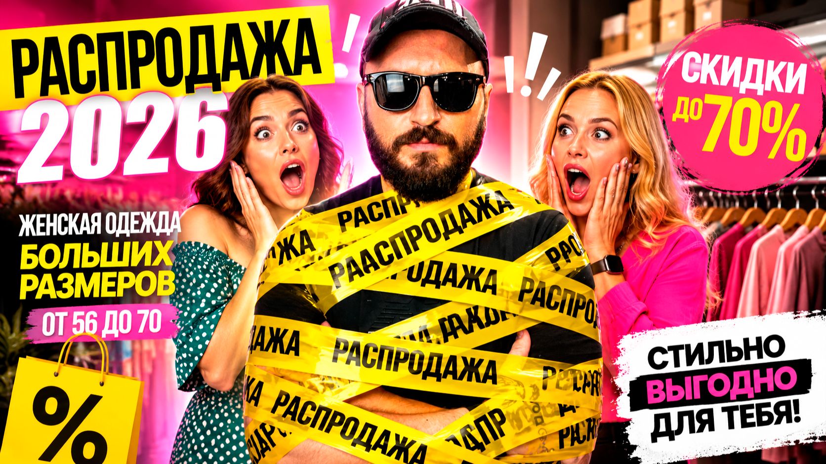🔥 Главная распродажа 2026! Женская одежда больших размеров 56–70 со скидками до 70%. смотреть онлайн