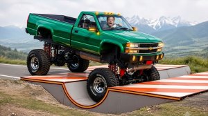 Испытание «Машины против перевернутых лежачих полицейских» в BeamNG/Drive