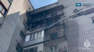 В Рязани произошел пожар в многоквартирном доме