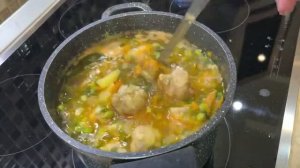 Любимый  суп с фрикадельками, готовится  быстро и просто!