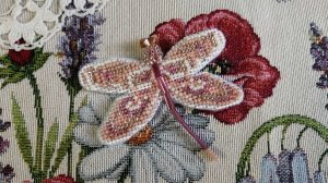 Драгоценная стрекоза Rose Dragonfly (Mill Hill, MHDF5): от обзора набора до готовой работы