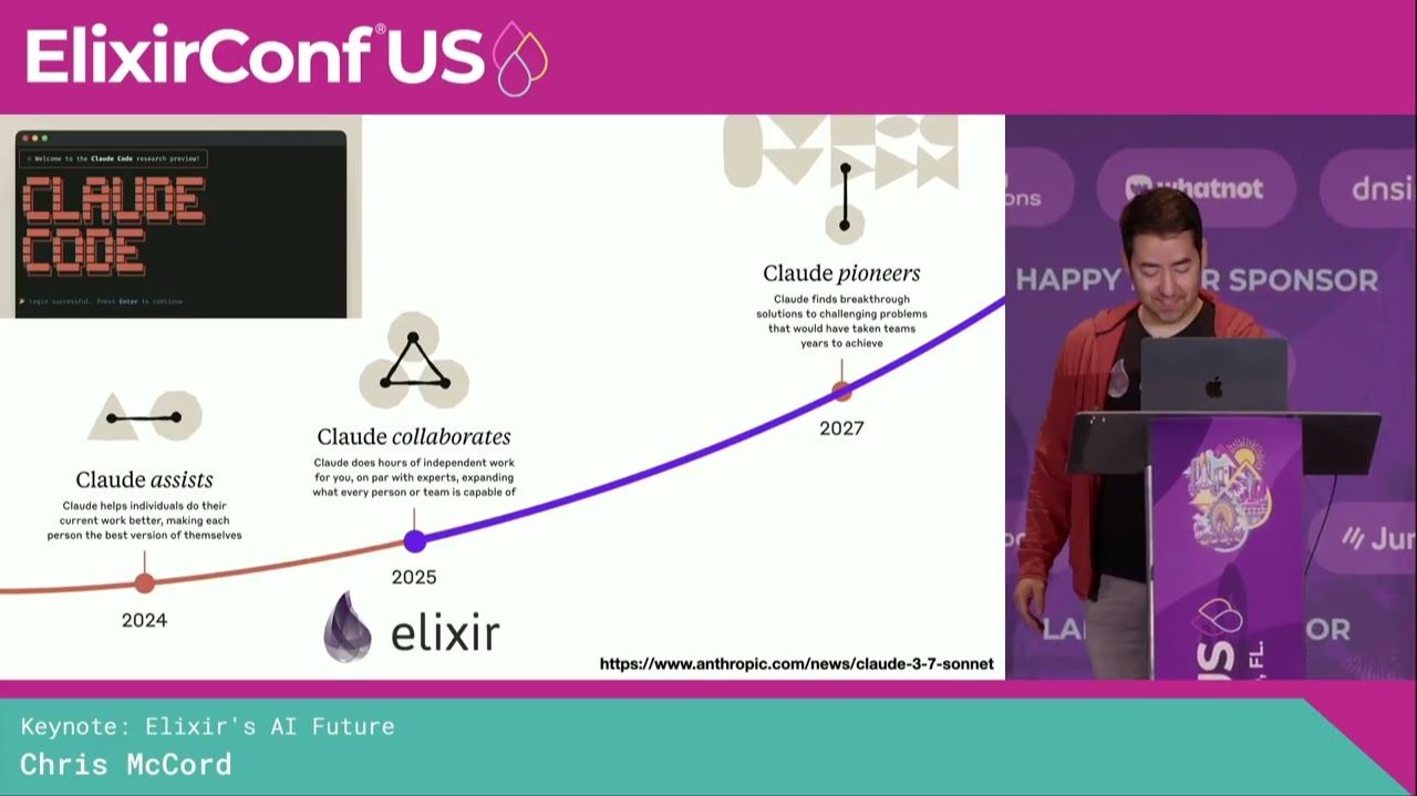 Keynote: Elixir's AI Future - Chris McCord | ElixirConf US 2025 смотреть онлайн