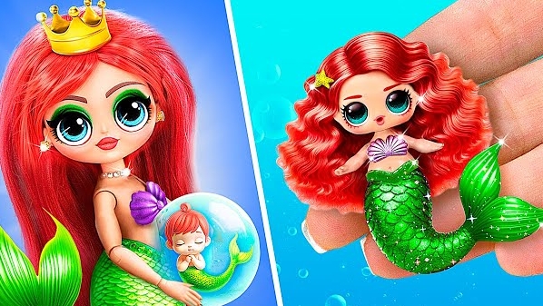 Русалочка Ариэль / Новый Эпизод / 31 идея для кукол ЛОЛ смотреть онлайн