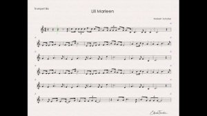 Schultze, Norbert - Lili Marlen - backing track for  trumpet Bb