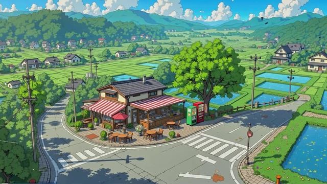 Японская Деревня Lo fi City🌃 Lofi Beats для сна, расслабления Lofi music Lofi Live Лофи Хип Хоп смотреть онлайн