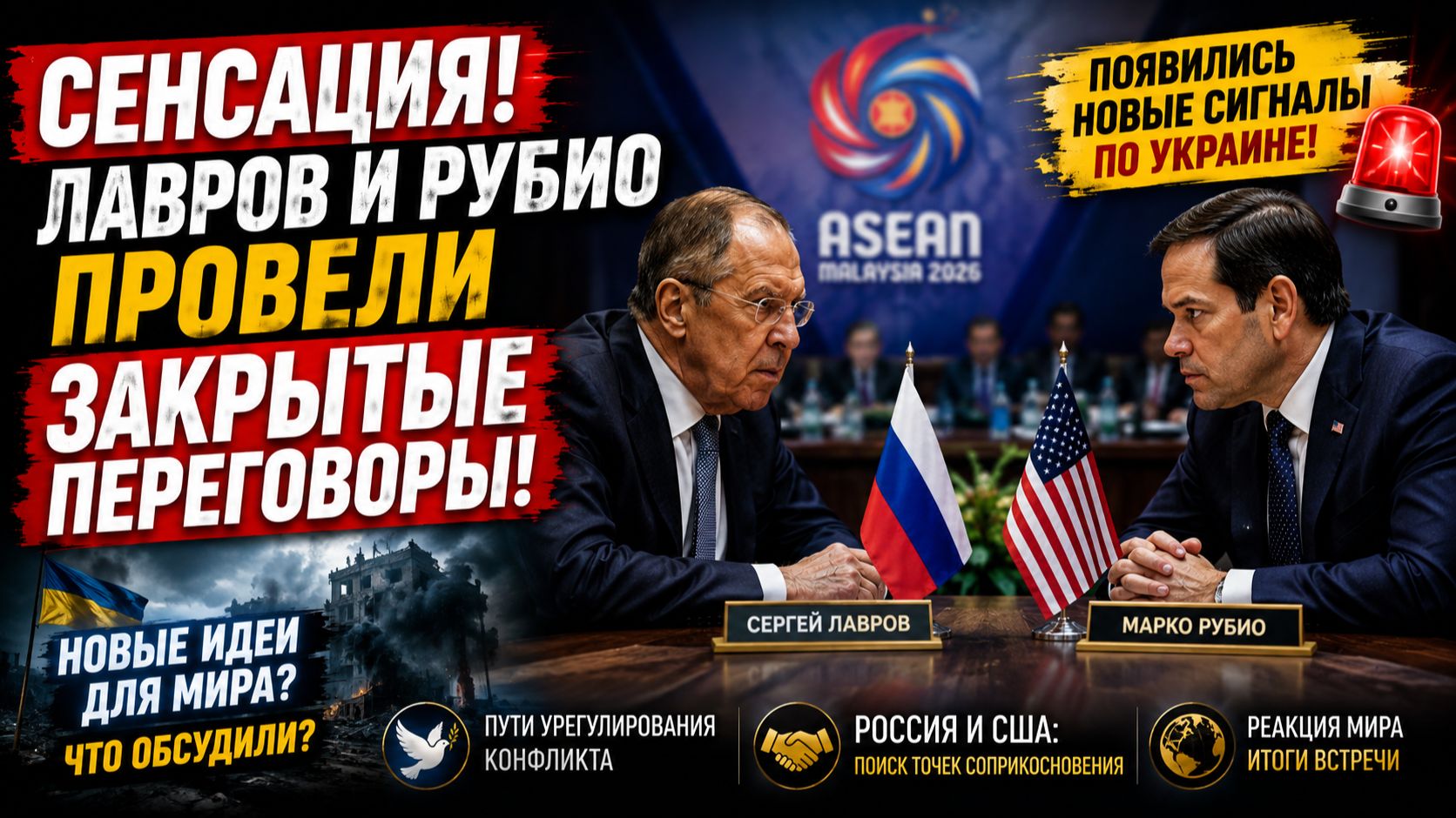 🚨 СЕНСАЦИЯ! ЛАВРОВ И РУБИО ПРОВЕЛИ ЗАКРЫТЫЕ ПЕРЕГОВОРЫ — ПОЯВИЛИСЬ НОВЫЕ СИГНАЛЫ ПО УКРАИНЕ смотреть онлайн
