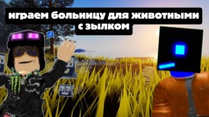 играем больницу для животные, с зылком!