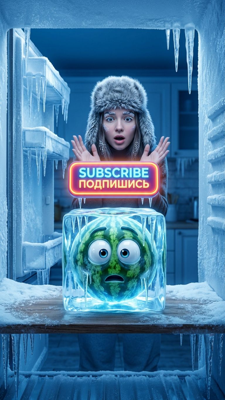 Арбуз замерз насмерть! 🥶 Жми «Подписаться», чтобы растопить лед! 🚀