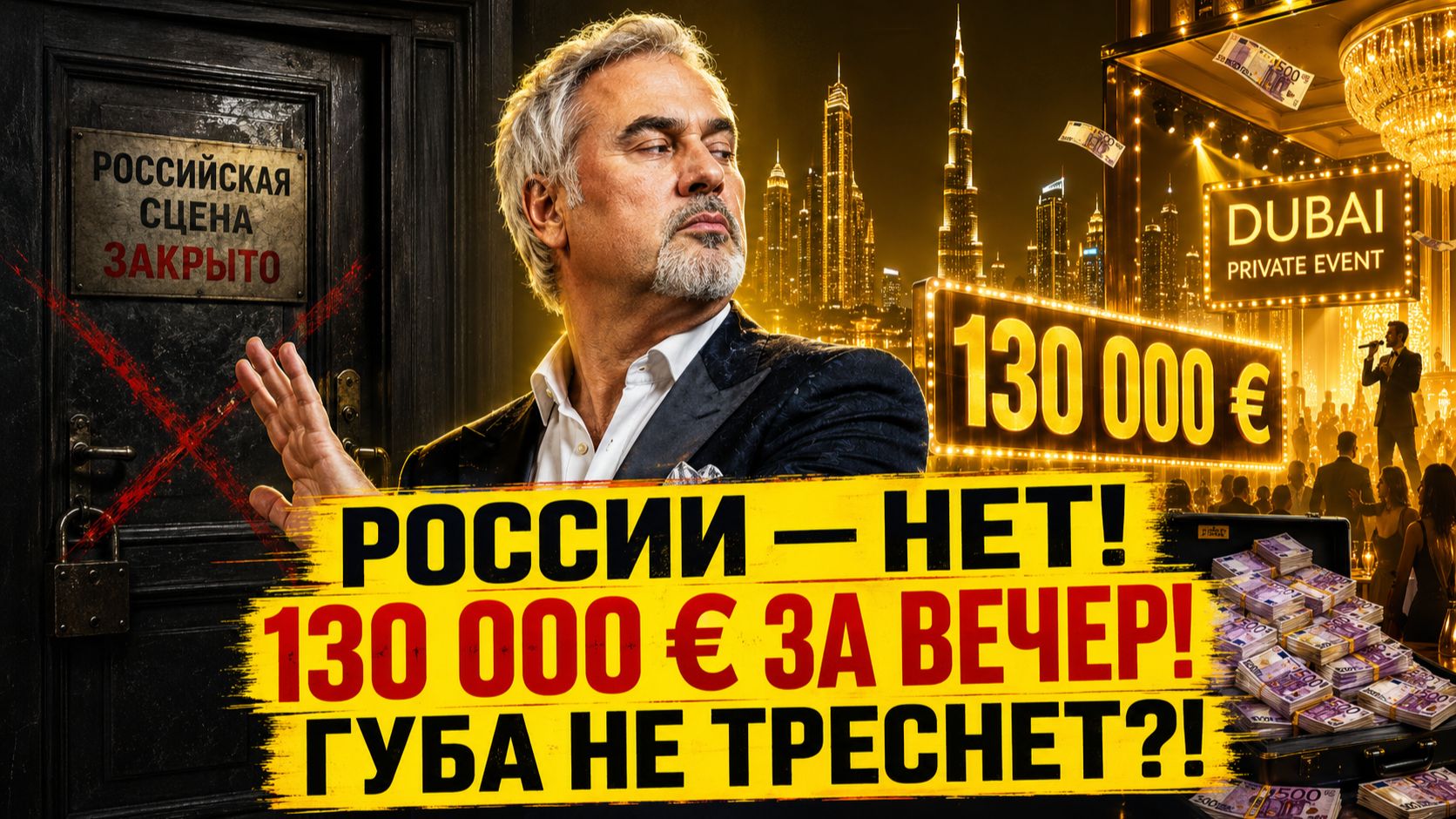Меладзе ОКОНЧАТЕЛЬНО закрыл дверь в Россию — но 130 000 евро за вечер в Дубае! А Губа не треснет?! смотреть онлайн